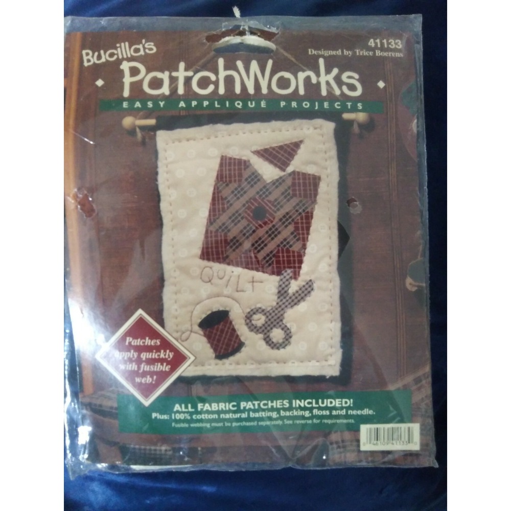 Bucilla's PatchWorks QUILT Easy Applique Project Kit #41133 NIP